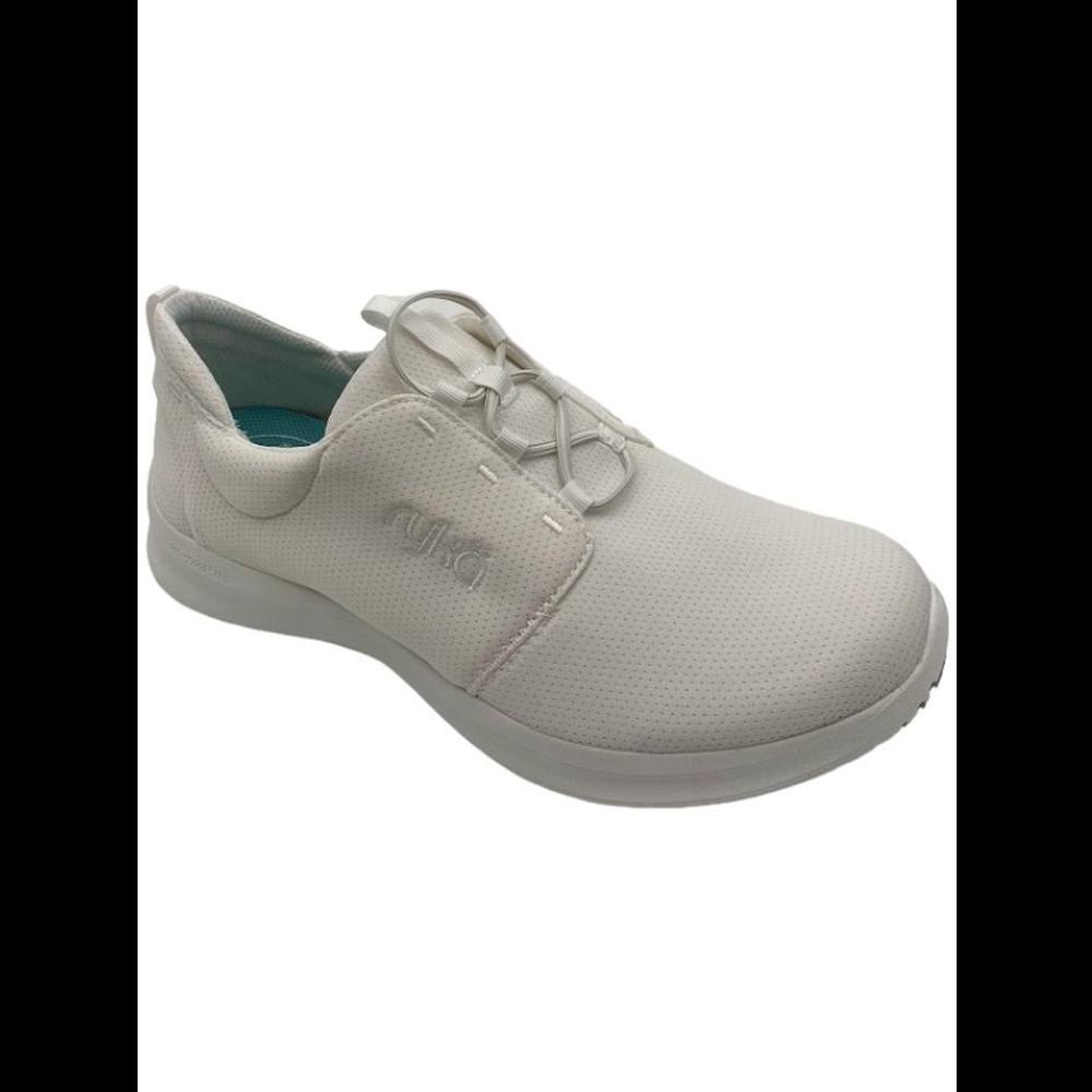 Ryka Womens Recovery Washable Bungee Sneakers Renew White - Medium